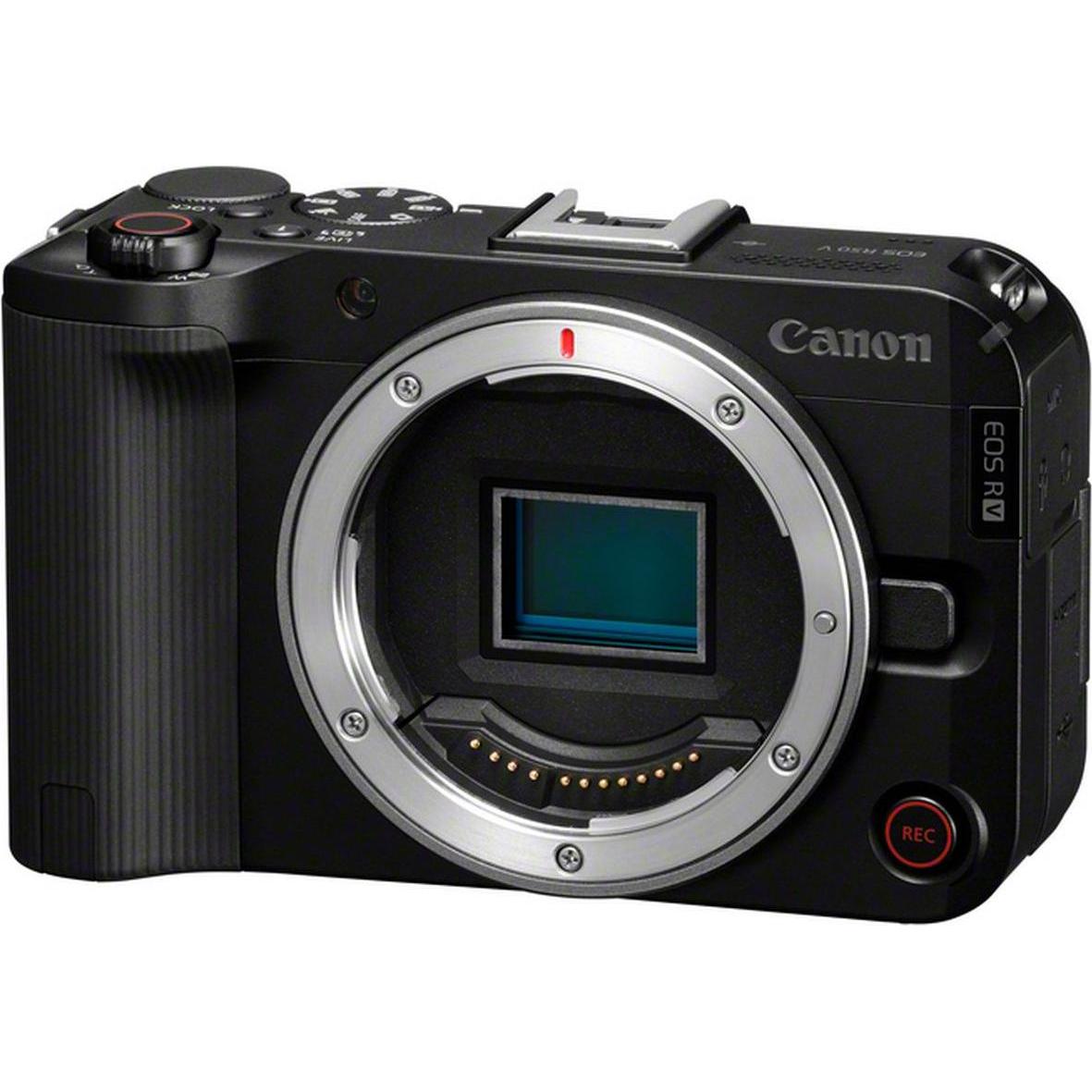 Canon Nero Eos R50 V (24.20 Mpx, Aps-C / Dx), Fotocamera,