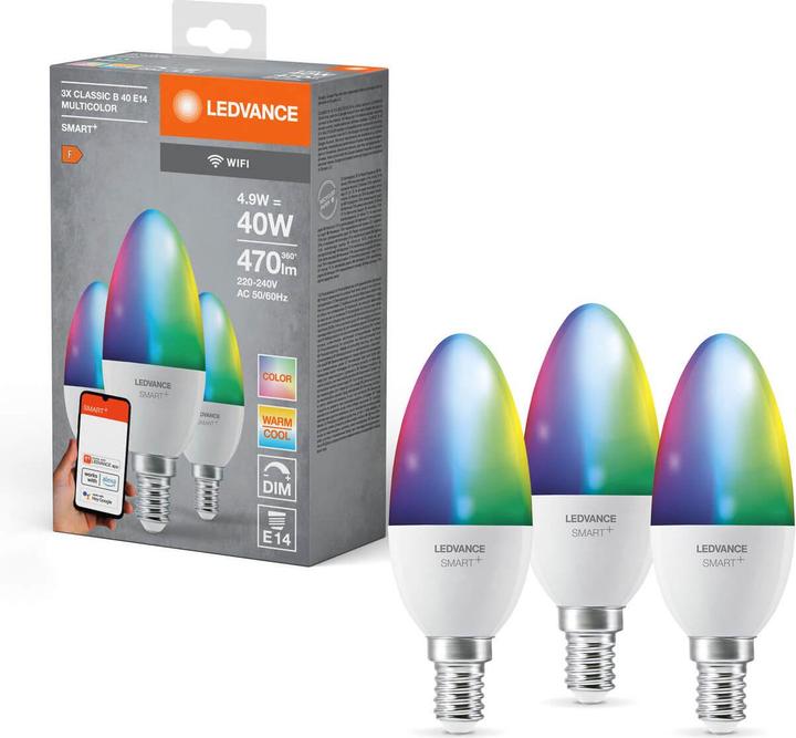 Actual product image Ledvance Smart+ (E14, 470 lm, 3 x)