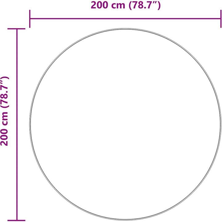 Produktbild vidaXL Shaggy-Teppich (200 cm)