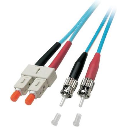 EFB Elektronik Duplex Jumper SC/ST 50/125µ,2 Meter, ECOFIBER, OM3, LSZH (CAT3, 2 m), Netzwerkkabel