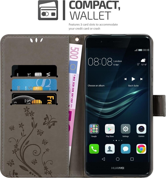 Produktbild Cadorabo Flower Book Cover (Huawei P9 Plus)