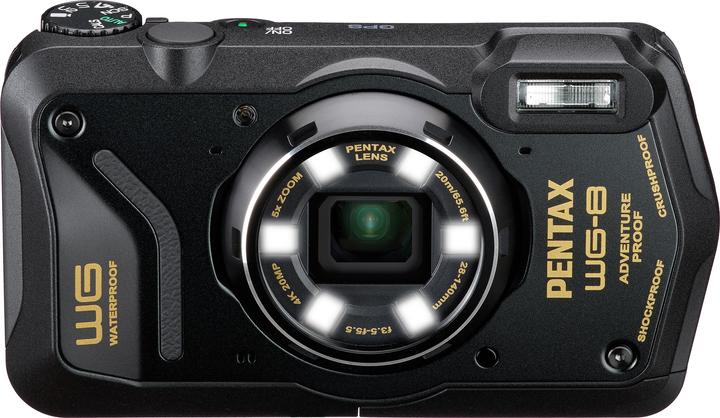 Actual product image Pentax WG-8 black (28 - 140 mm, 20 Mpx, 1/2,3'')