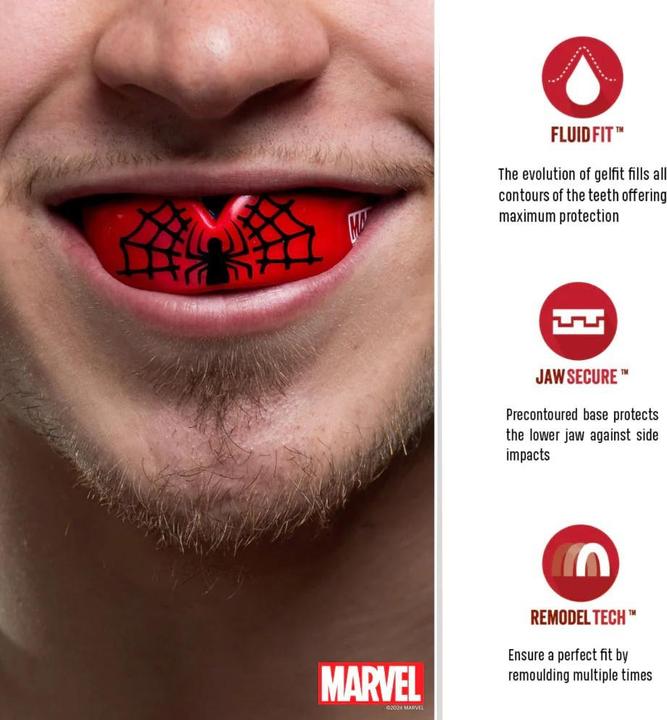 Produktbild SafeJawz Spider Man Mundschutz (One Size)