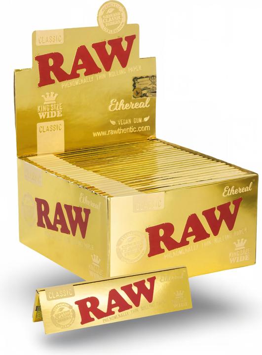 Actual product image RAW Classic Ethereal Papers King Size Slim Display