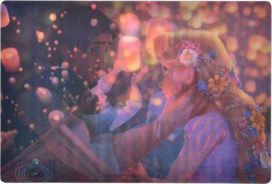 Produktbild Disney Rapunzel & Flynn Rider, Pascal Postkarte Kanu Lenticular
