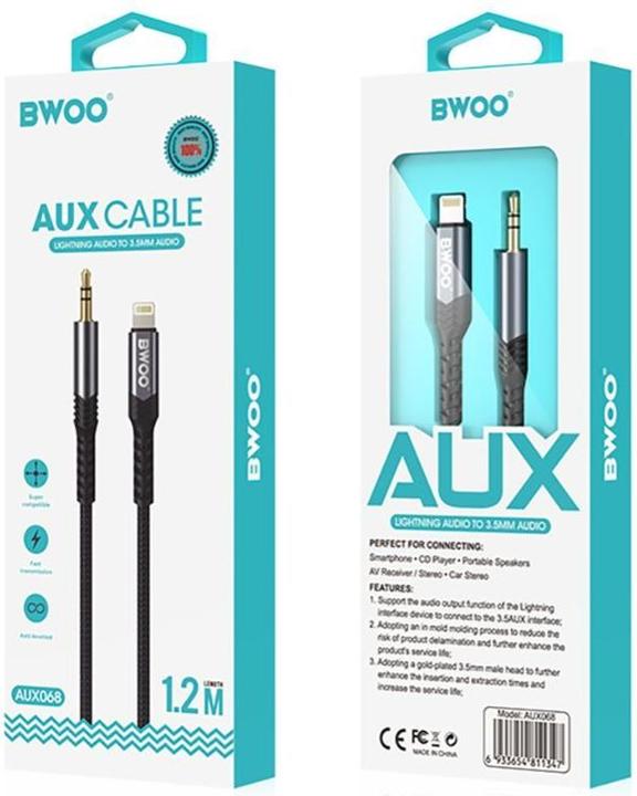 Produktbild Bwoo BO-AUX068 (1.20 m, AUX Kabel)