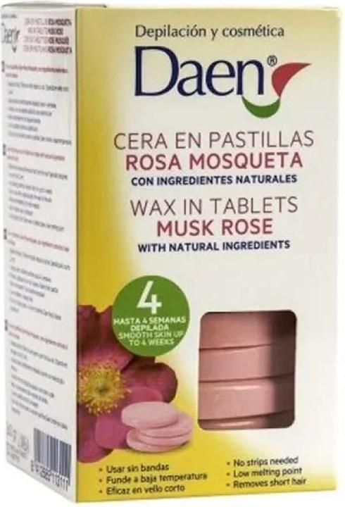 Daen Depilation Wax In Tablets Musk Rose 300g