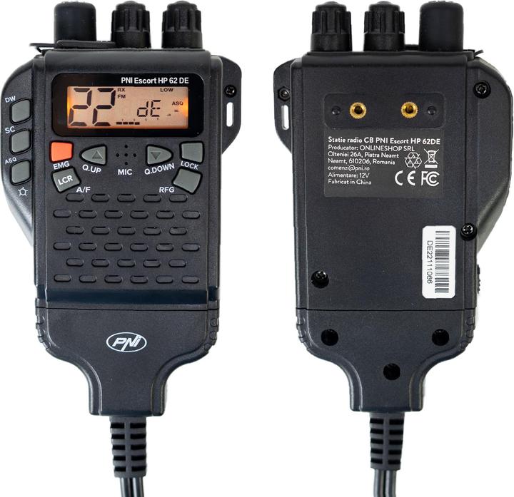 Produktbild PNI Tragbares CB-Funkgerät Escort HP 62DE, deutsche Version, Multistandard, 4 W, 12 V, AM-FM, ASQ au