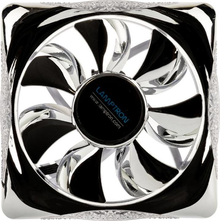 Actual product image Lamptron PLUTO + ARGB PWM fan 3 pcs. - black (120 mm, 3 x)