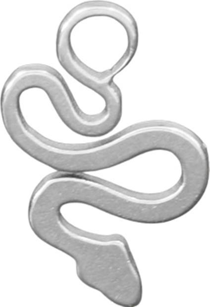Immagine prodotto Star Piercing Anhänger silber Schlange Basic (senza ottone, Acciaio chirurgico 316L)