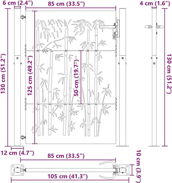 Produktbild vidaXL Gartentor
