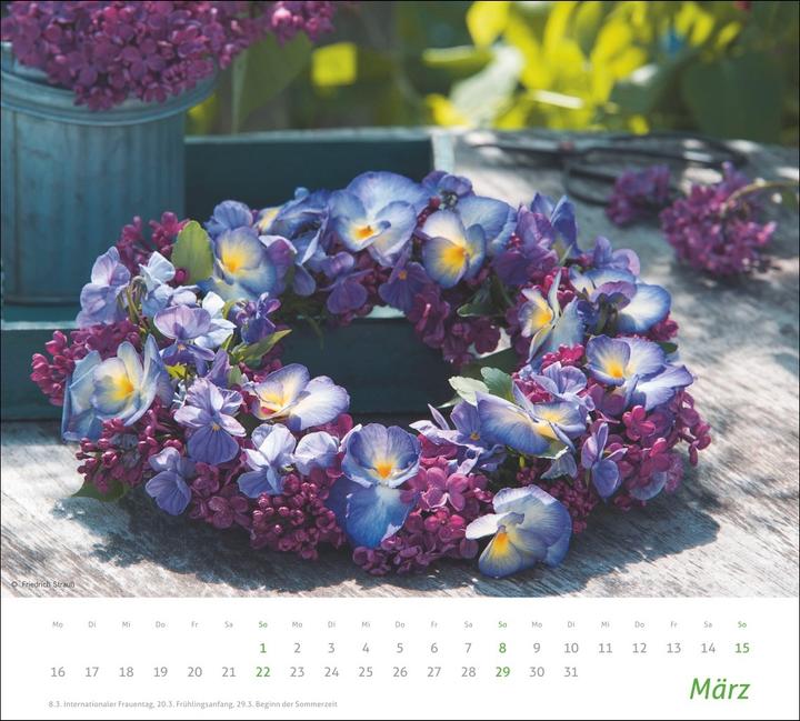 Produktbild times&more Blumen Bildkalender 2026 (30 x 27 cm)