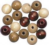 Produktbild Rayher Holz Perlen Mischung