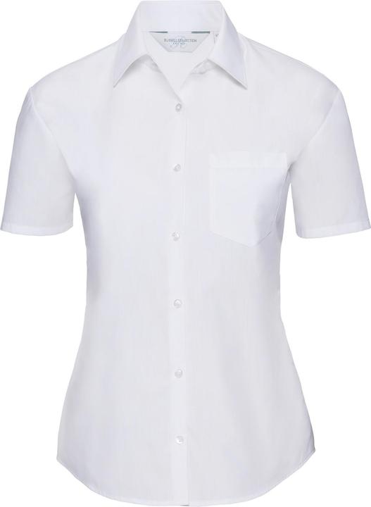 Actual product image Russell Collection Poplin blouse short sleeve easy-care (M)