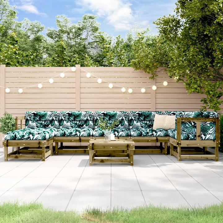Immagine prodotto VidaXL 8-tlg. Garten-Lounge-Set Kiefernholz Imprägniert,Material