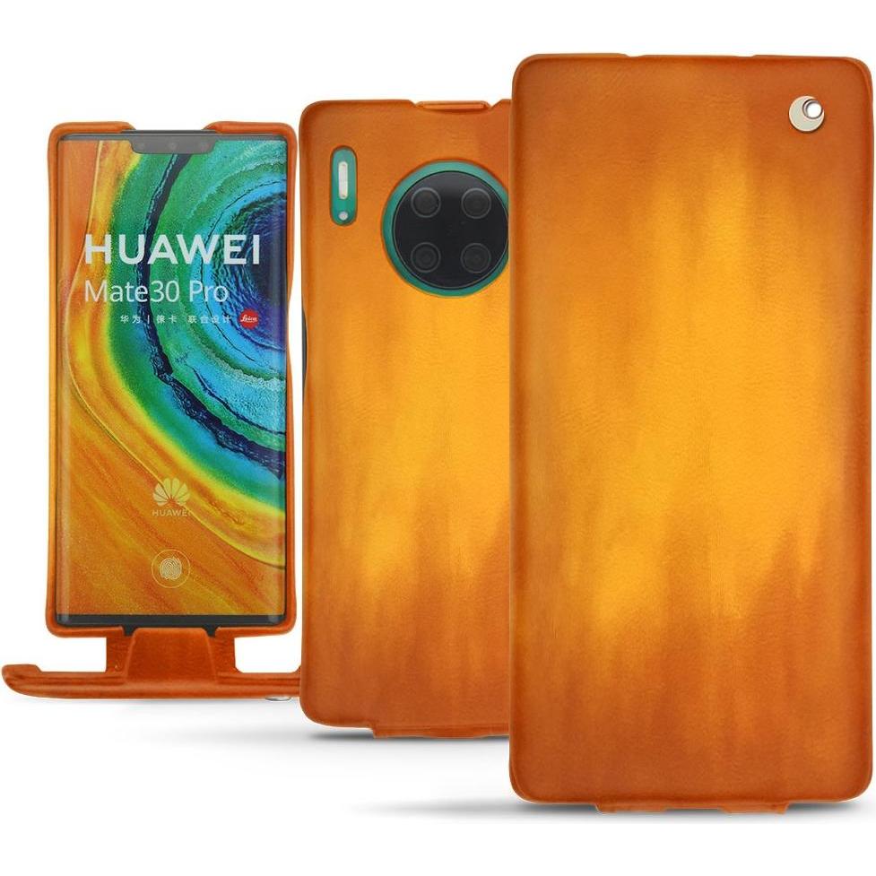Thumbnail - Noreve Lederschutzhülle vertikal (Huawei Mate 30 Pro), Smartphone Hülle, Orange