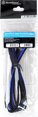 Actual product image Silverstone EPS 8-pin to EPS/ATX 4+4-pin cable