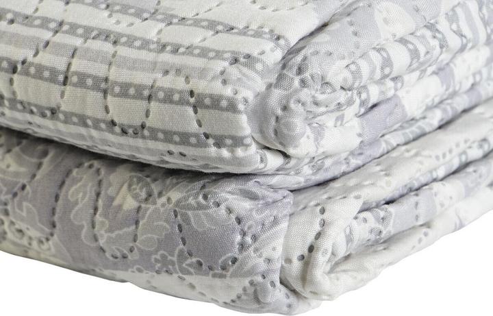 DKD Home Decor Steppdecke Beige Grau King size 270 x 270 x 1 cm