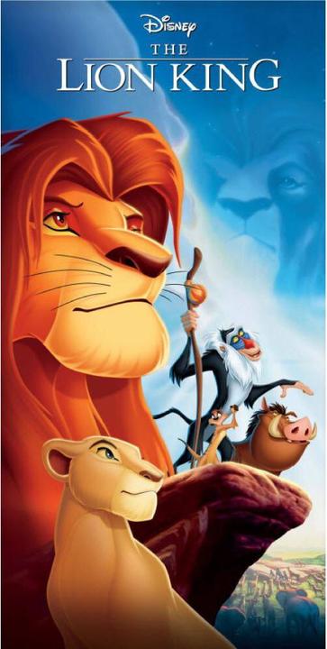 Disney Der König der Löwen Pride Rock Badehandtuch, Strandtuch 70x140cm