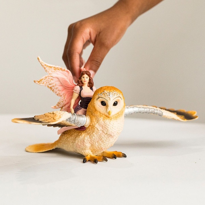 Immagine prodotto Schleich Bayala Elfo su gufo glitterato