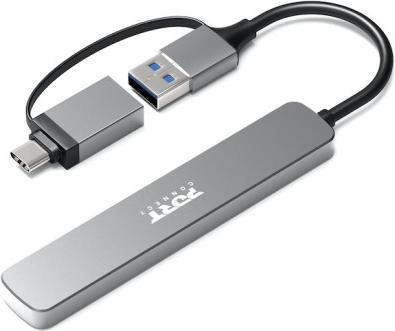 Image du produit Port Designs HUB USB 4 PORTS 3.0 SLIM COMBO (USB-C, 4 ports)