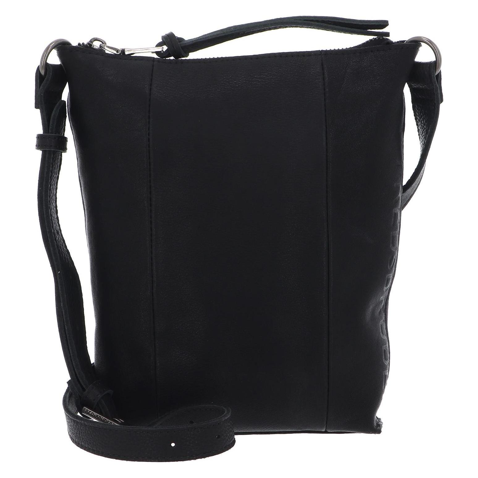 FredsBruder, Damen, Handtasche, My Old Friend Umhängetasche Leder 21 Cm, Schwarz