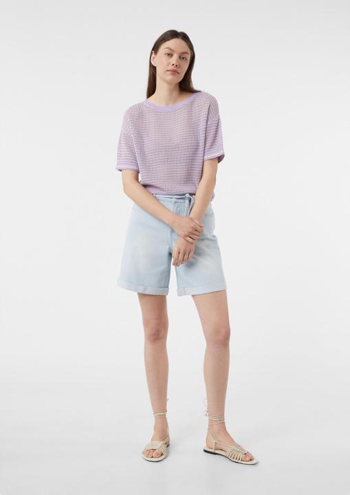 Produktbild Comma Jeans-Hose Jeans-Shorts mit Bindegürtel (36)