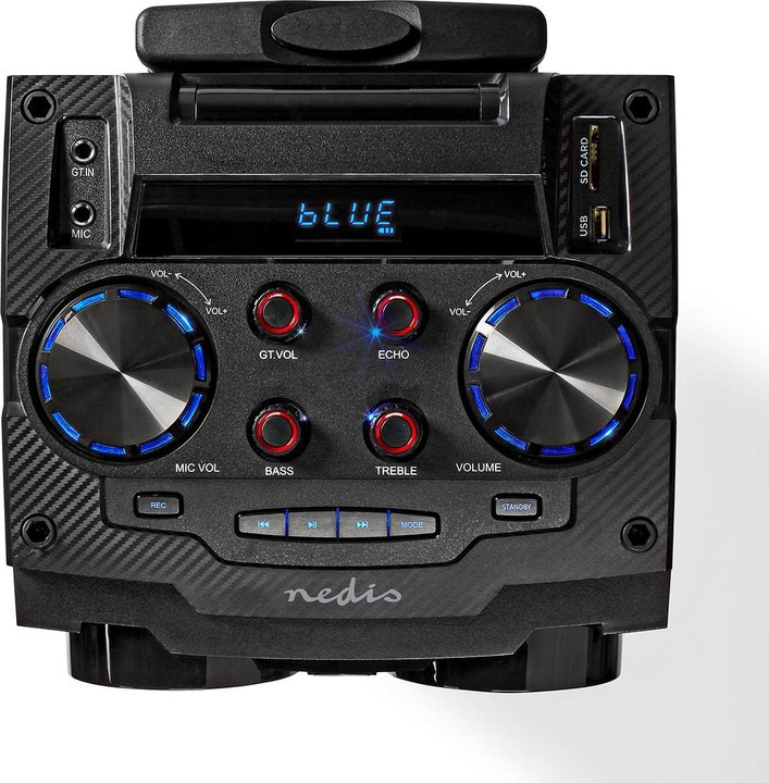 Produktbild Nedis Bluetooth®-Party-Lautsprecher | max. Batteriespielzeit: 6.5 Std | 120 W | Tragegriff | Partyli (6.50 h, Batteriebetrieb)