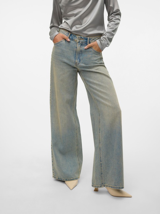 Actual product image Vero Moda VMREMY Mid Rise Weiter Beinschnitt Jeans Weit geschnitten (W28/L32)
