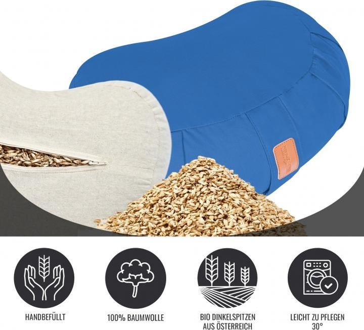 Image du produit Gorilla Sports Oreiller en forme de croissant pour le yoga (19 cm)