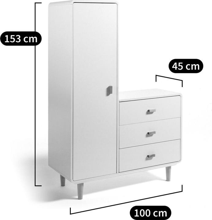 Actual product image La Redoute Interieurs Jimi (45 x 45.10 x 153 cm)