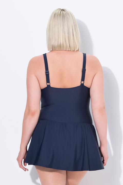 Image du produit Ulla Popken Robe de bain à bonnets souples et armatures, fronces, matière recyclée (48)