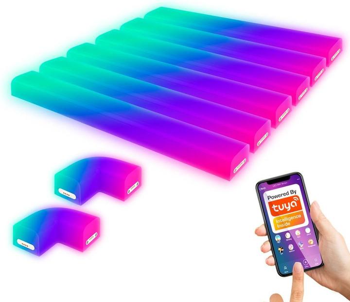 Produktbild Briloner WiFi TUYA + Bluetooth RGB IC LED Wandleuchte, weiss, LED/24W (130 lm)