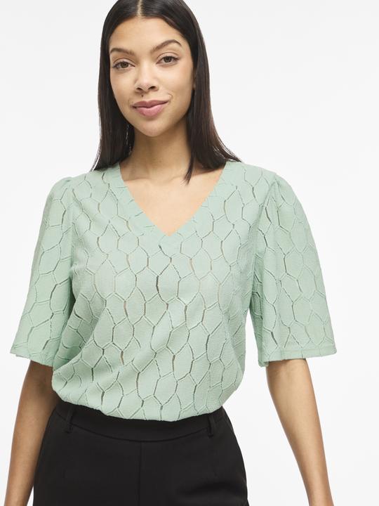 Immagine prodotto Vila VIMARCELLA V-Ausschnitt Oberteil mit kurzen Ärmeln (M)