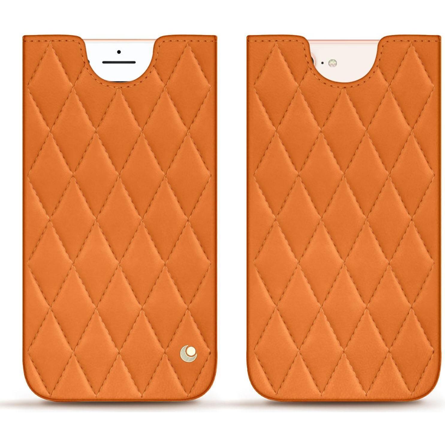 Thumbnail - Noreve Lederschutzhülle (Apple iPhone 8 Plus), Smartphone Hülle, Orange