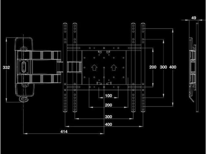 Produktbild Multibrackets Flexarm Tilt & Turn III (Wand, 25 kg, 32" - 55")