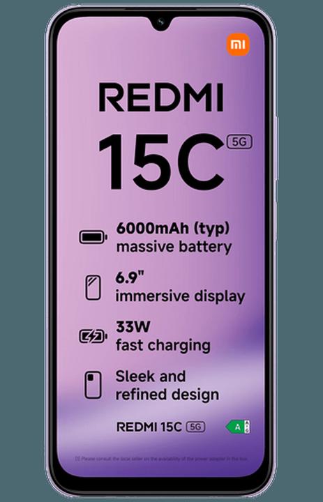Produktbild Xiaomi Redmi 15C 5G 4+256GB Dusk Purple (256 GB, Violett, 6.90", Hybrid Dual SIM, 5G)