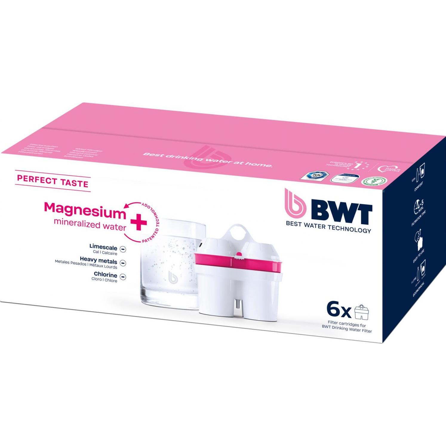BWT 125681749, 6er Magnesium mineralized water, Filtro acqua, Bianco
