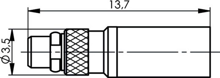 Produktbild Telegärtner MMCX-Kabelstecker Crimp J01340B0141