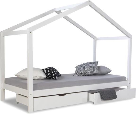 Actual product image Homestyle4u Children's bed House bed with mattress and bed base (90 x 200 cm)