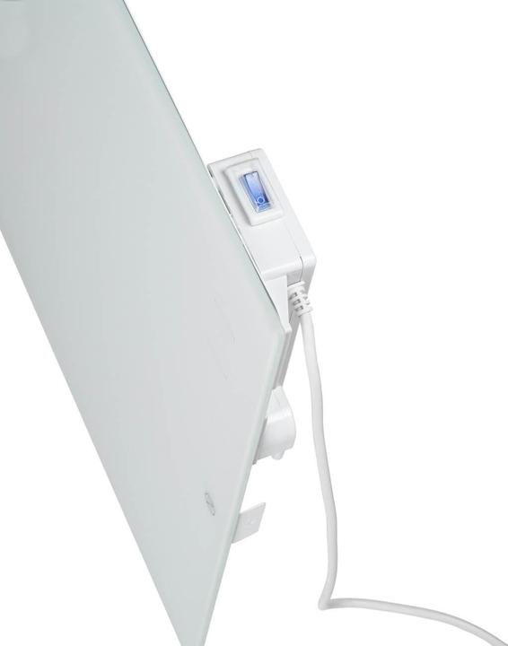 Image du produit Eurom Chauffage infrarouge Sani 800 55 x 115 cm blanc 800 W avec Wi-Fi et 2 porte-serviettes (800 W)