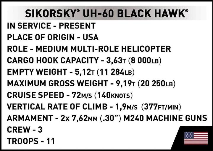 Image du produit Cobi Sikorsky UH-60 Black Hawk (1:48)