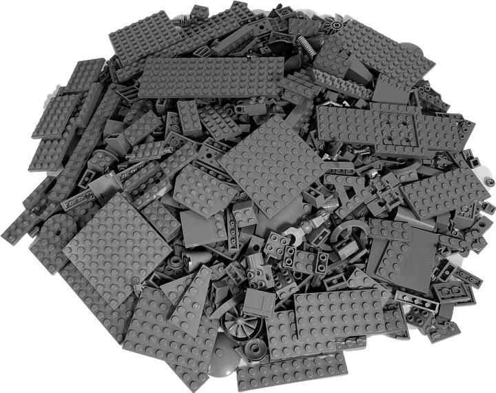 Actual product image LEGO Bricks Dark grey mix - 100 pieces - Dark bluish grey mix - NEW (LEGO Accessories)