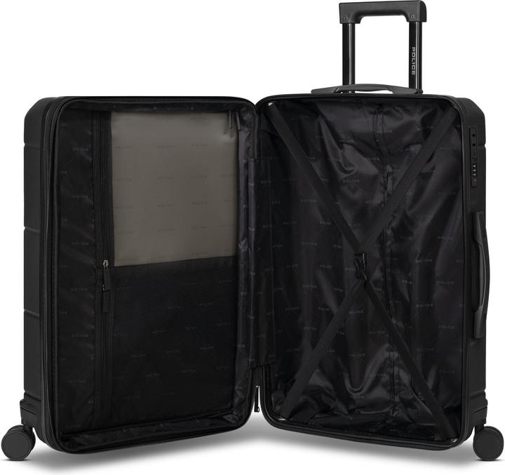 Actual product image Police 4 Rollen Trolley 74 cm mit Dehnfalte (96 l)