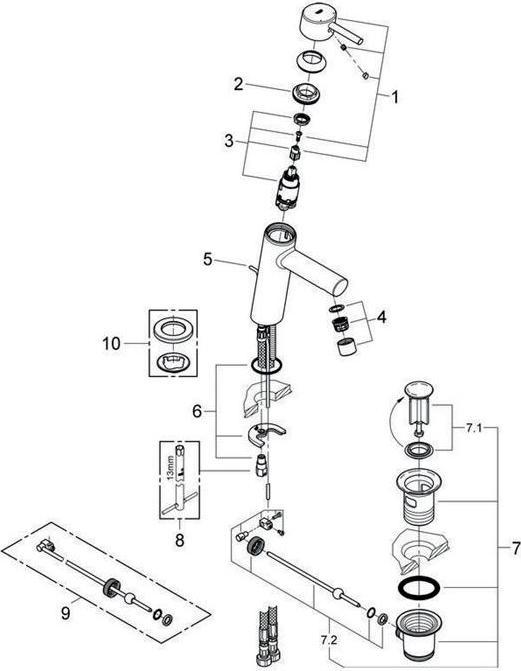 Produktbild Grohe Concetto Einhand-Waschtischbatterie M-Size
