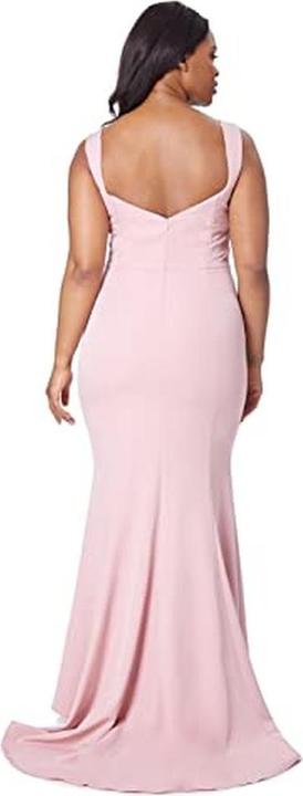 Image du produit Jarlo London Abito Midi Coda di Pesce Bianco con Scollatura a Cuore (44)