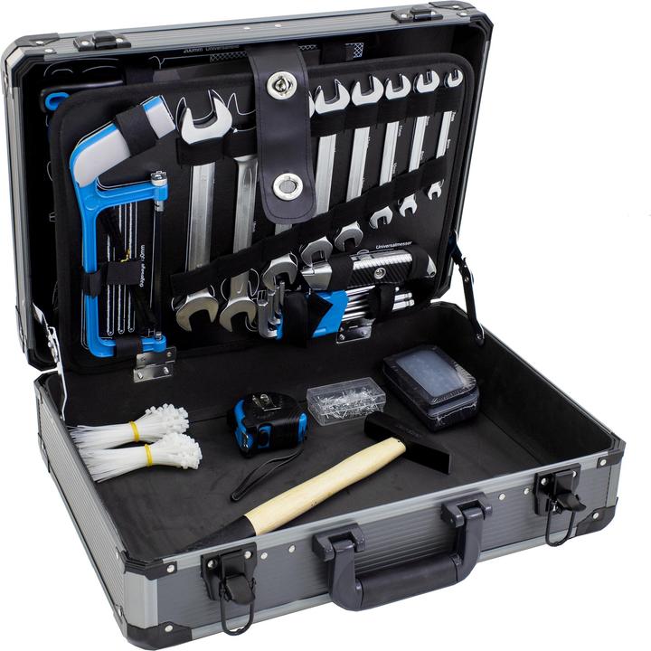 Produktbild Karcher Werkzeugkoffer 101-teilig mit Hammer, Schraubendreher, Nagelset (200 Teile) uvm. (101 Teile)