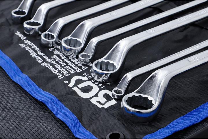 Actual product image BGS Double Ring Spanner Set offset 6 x 7 - 20 x 22 mm 8 pcs.