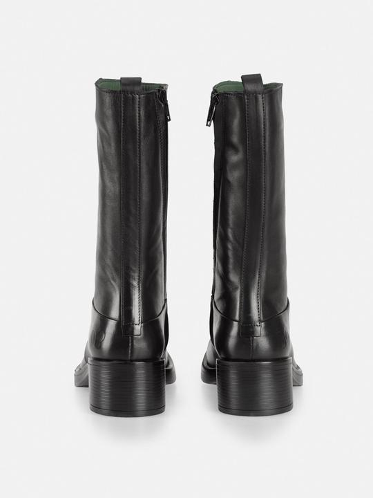 Produktbild Felmini JULITE D930 Bikerstiefel mit quadratischem Vorderteil, gefertigt aus echtem, weichem schwarzem Leder (36)