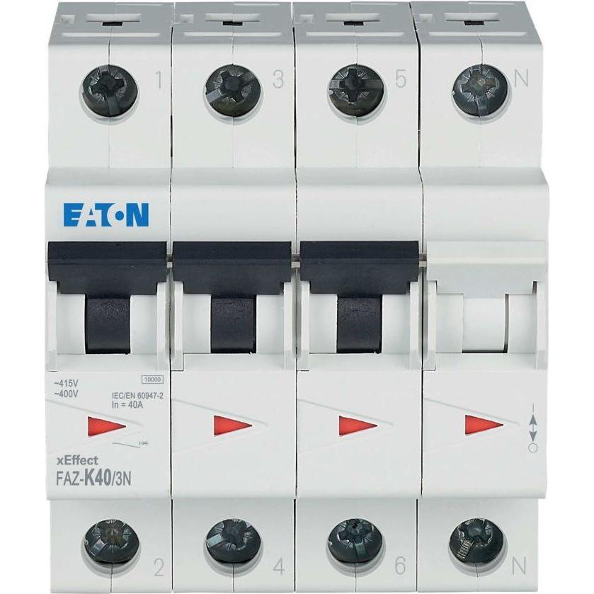 Thumbnail - Eaton, Schutzschalter, Leitungsschutzschalter, 40 A, 3p+N, 279017